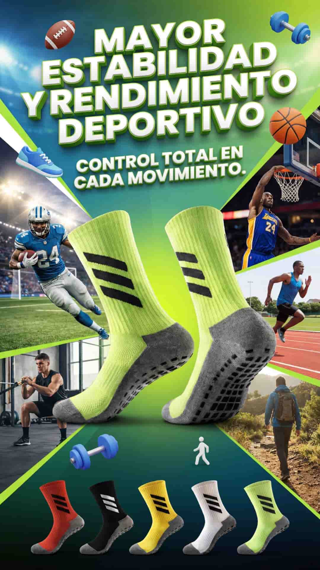 MEDIAS ANTIDESLIZANTES COMBO X12 UNIDADES