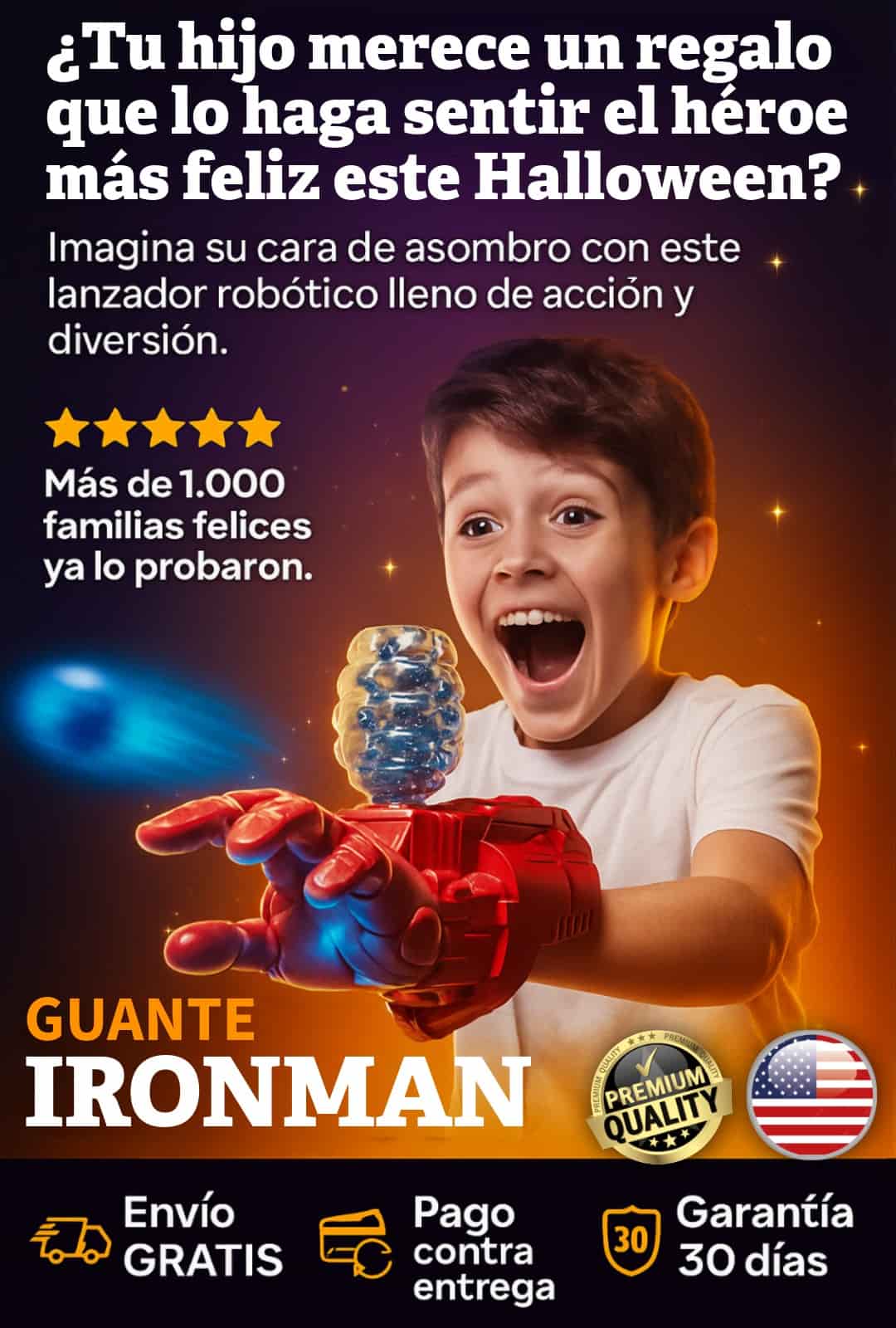 Sin este juguete tu hijo se sentirá uno más… con él será el héroe más feliz de Halloween.