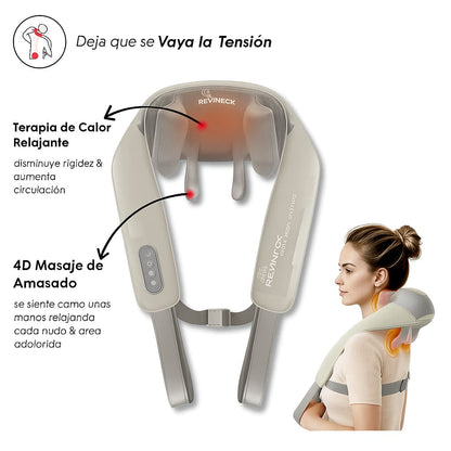 MASAJEADOR PROFUNDO - MANOS LIBRES - PARA CUELLO Y HOMBROS