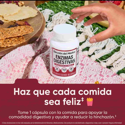 Enzimas Digestivas con Prebióticos y Probióticos · Physician's Choice