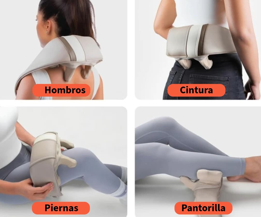 MASAJEADOR PROFUNDO - MANOS LIBRES - PARA CUELLO Y HOMBROS