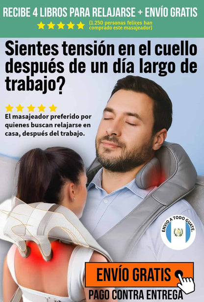 MASAJEADOR PROFUNDO - MANOS LIBRES - PARA CUELLO Y HOMBROS