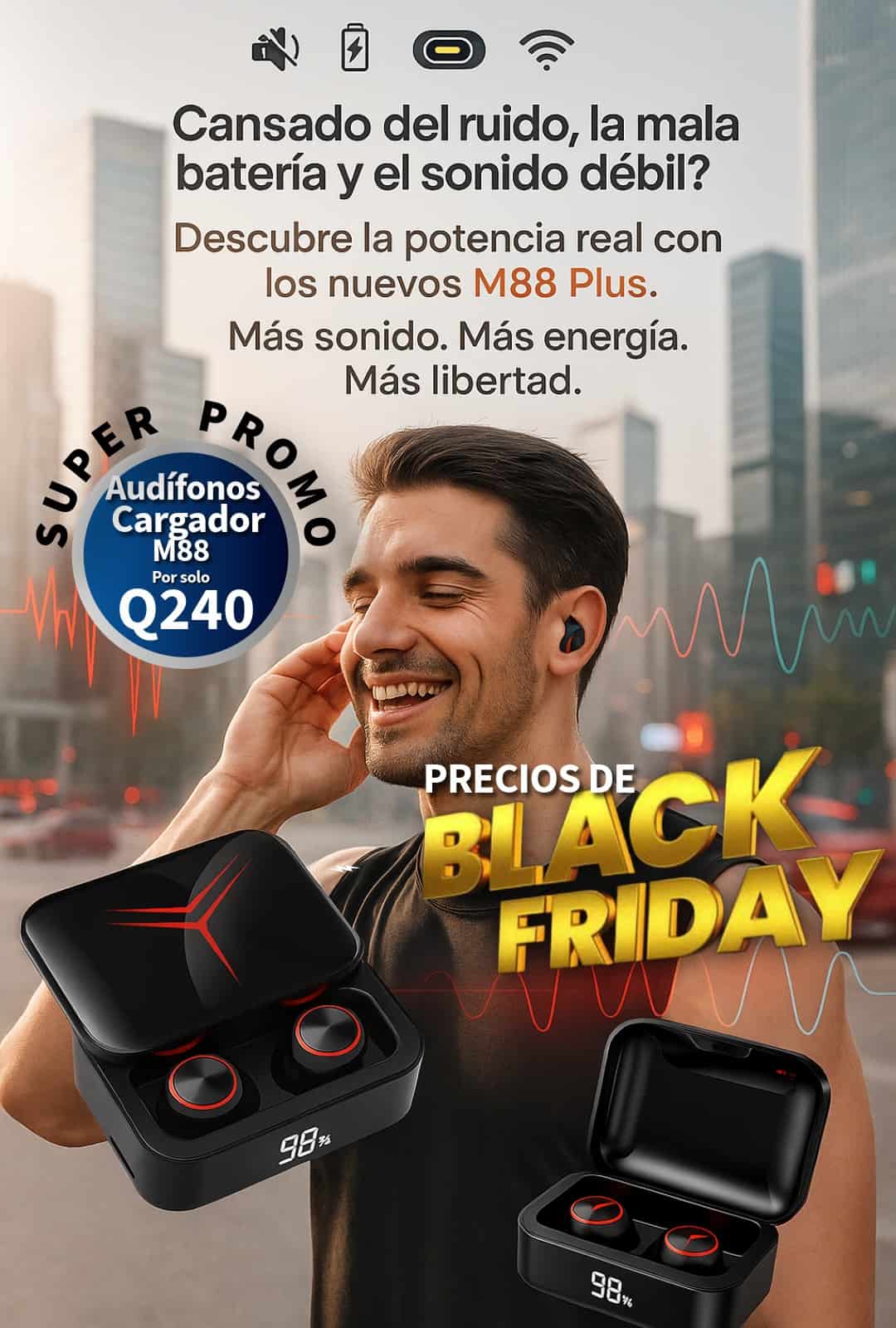 SONIDO PODEROSO Y ENERGÍA ILIMITADA EN UN SOLO ESTUCHE