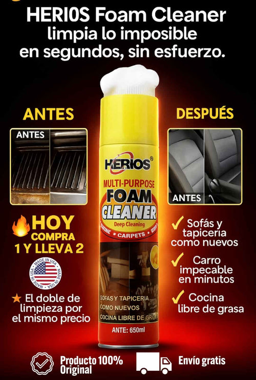 HERIOS ESPUMA LIMPIADORA PARA GUATEMALA