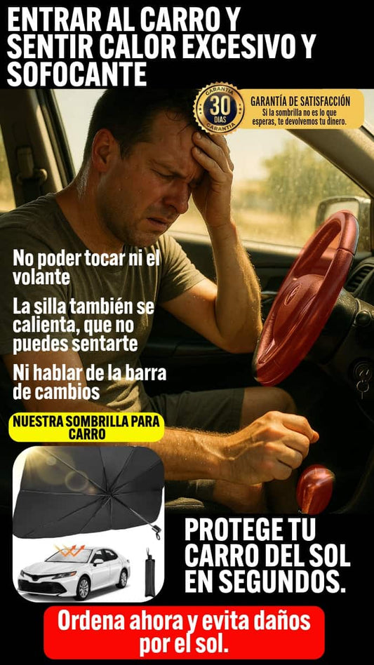 ADIOS AL CALOR SOFOCANTE: ENTRA A TU CARRO FRESCO Y PROTEGIDO CON NUETSRA SOMBRILLA PARA PANORÁMICO