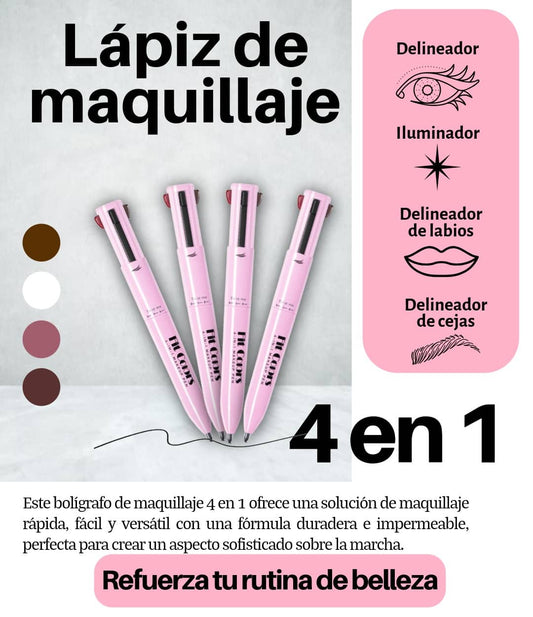 2x1 Lápiz de maquillaje 4 en 1, dos al precio de uno