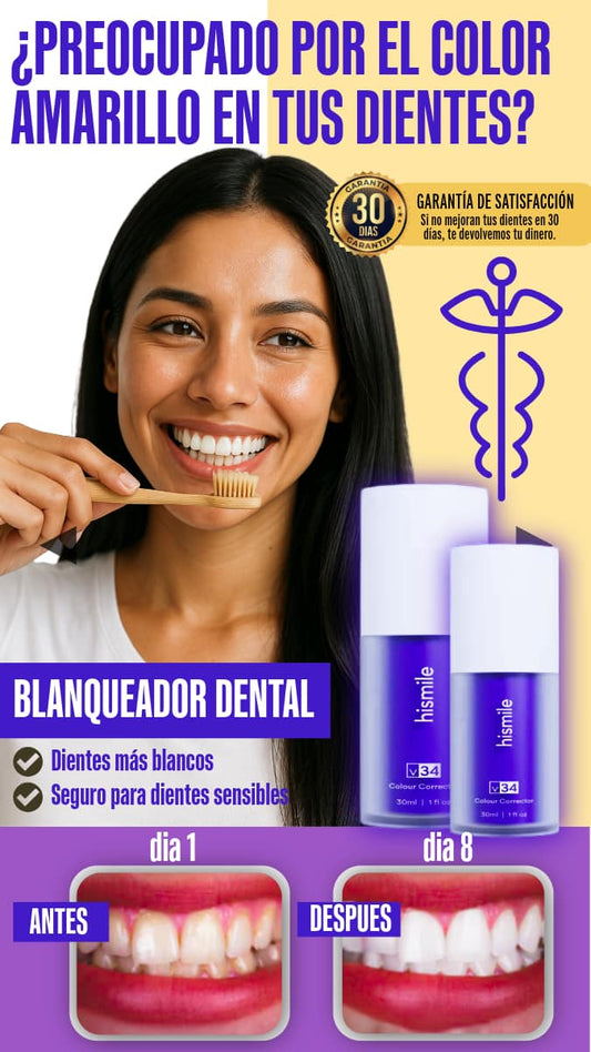HI SMILE PASTA DE DIENTES MORADA PARA BLANQUEAMIENTO DE DIENTES